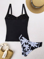 Biquíni Tankini Estilo Retrô