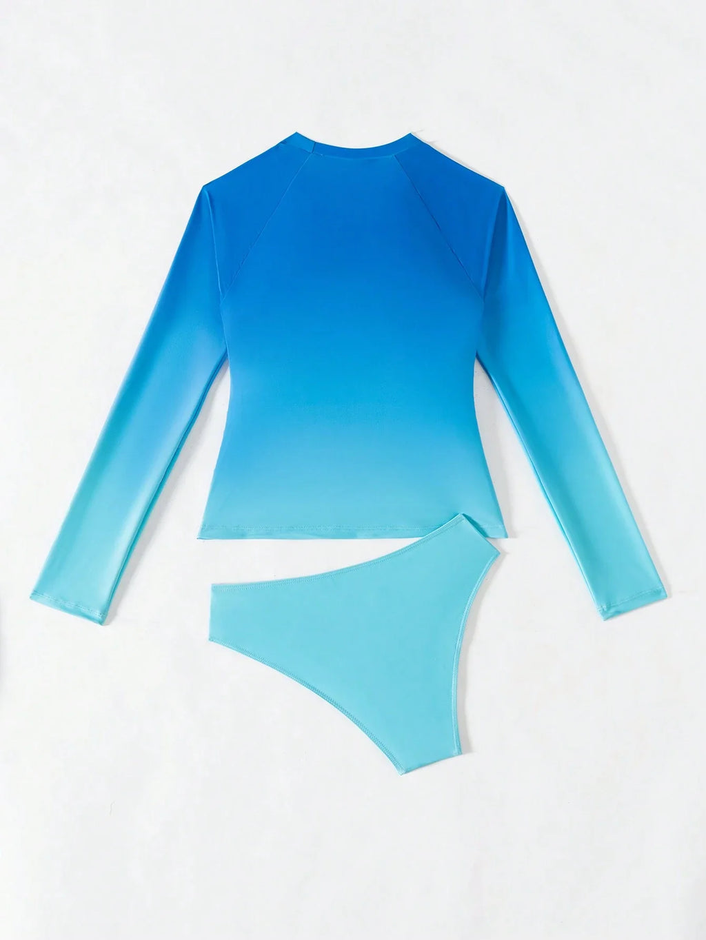 Tankini Degradê Cropped Manga Comprida