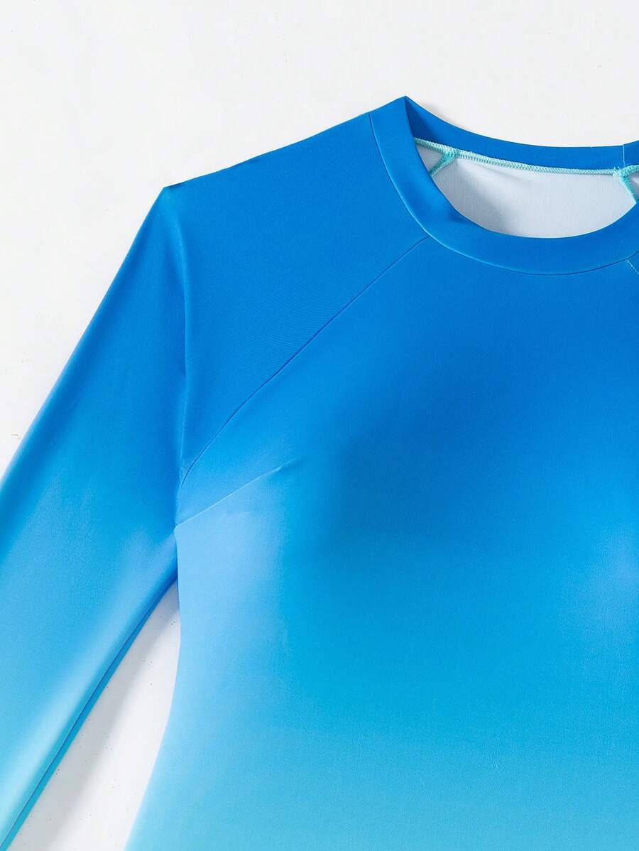 Conjunto Esportivo 2 Peças com Manga Longa e Degradê