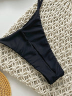 Biquíni Tanga Frente Única com Tie Back