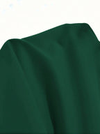 Vestido Maxi Frente Única com Laço e Bainha Assimétrica