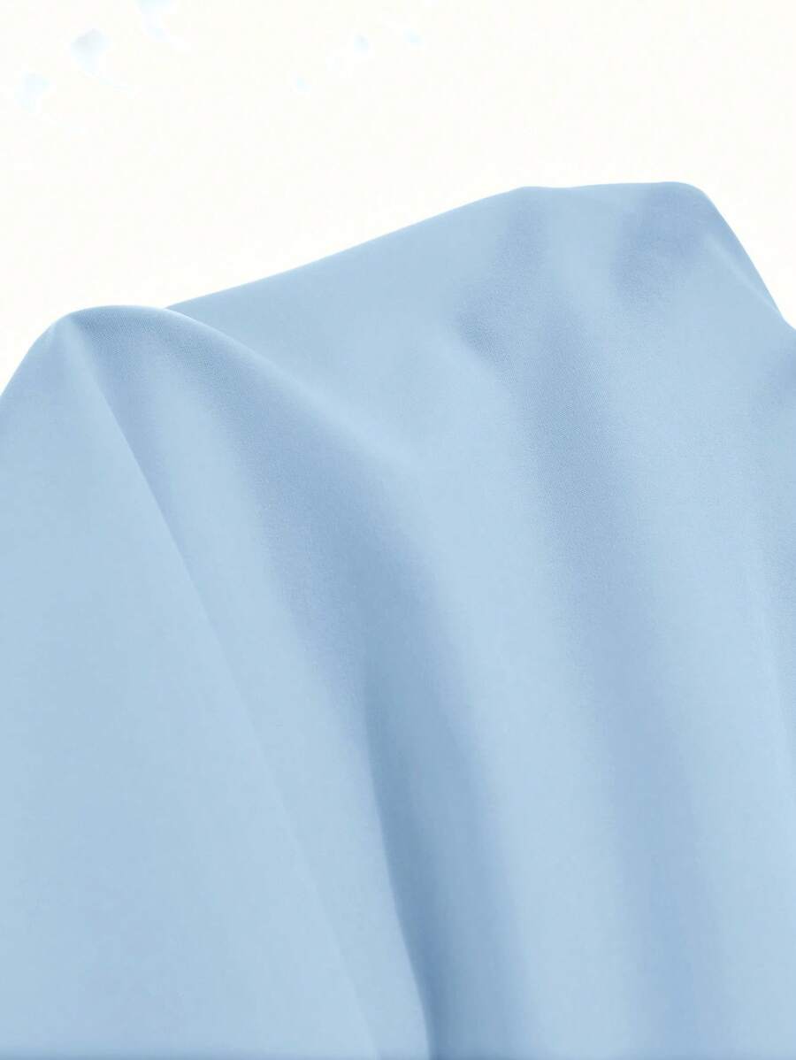 Vestido Maxi Frente Única com Laço e Bainha Assimétrica