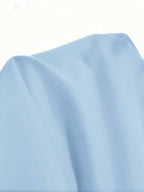 Vestido Maxi Frente Única com Laço e Bainha Assimétrica