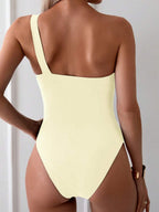 Maiô One Shoulder Golden Detail