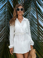 Saída de Praia Linen Resort