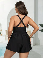 Maiô Macaquinho Plus Size com Ziguezague