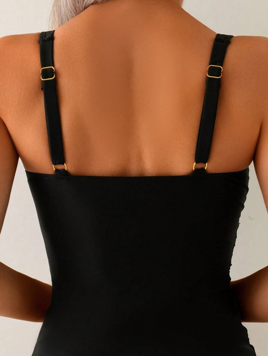 Biquíni Tankini Estilo Retrô