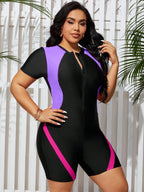 Maiô Plus Size Boho com Zíper