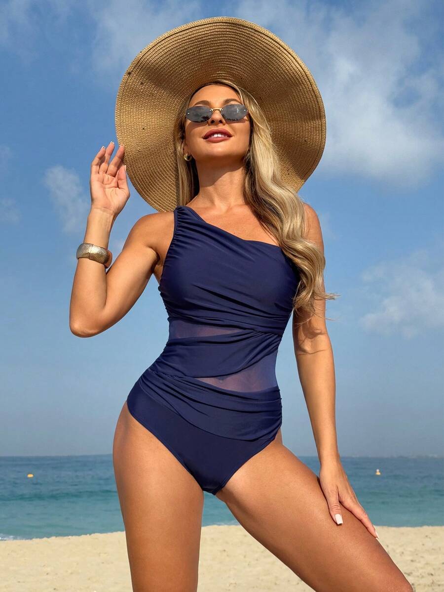 Maiô Terracota Sculpt One Shoulder