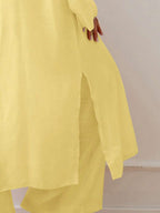 Kimono Longo com Abertura Frontal e Manga Longa