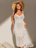 Saída de Praia Plus Size Semi-Transparente