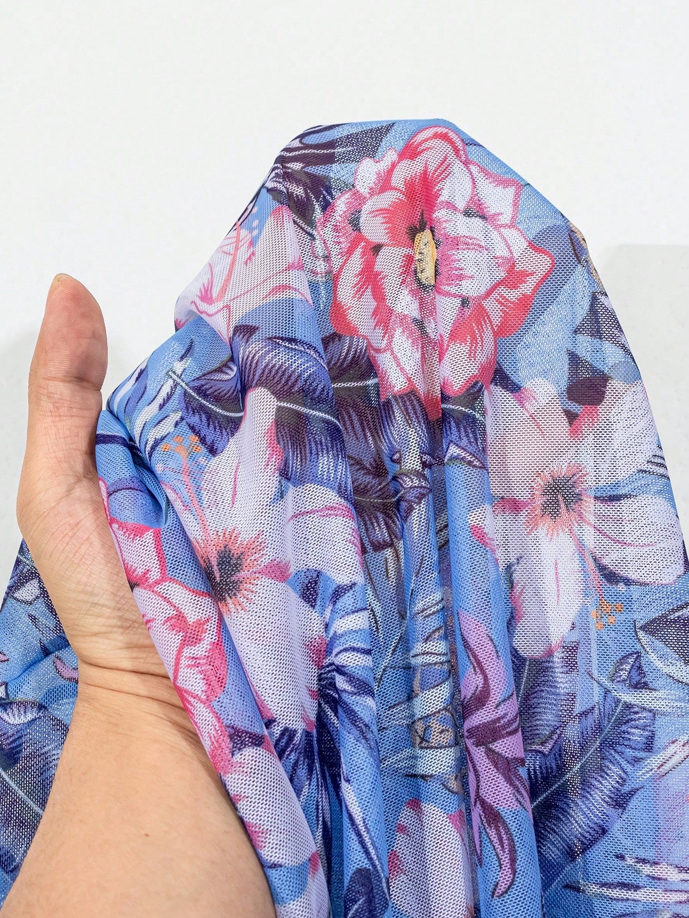Conjunto de Biquíni 3 Peças Estampa Tropical