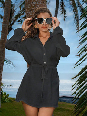 Saída de Praia Linen Resort