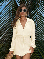 Saída de Praia Linen Resort