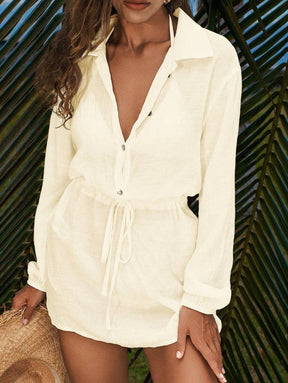 Saída de Praia Linen Resort