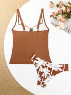 Biquíni Tankini Estilo Retrô