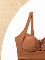 Biquíni Tankini Estilo Retrô