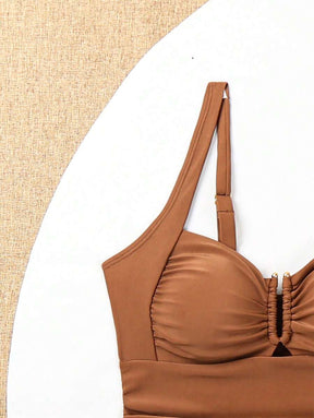 Biquíni Tankini Estilo Retrô