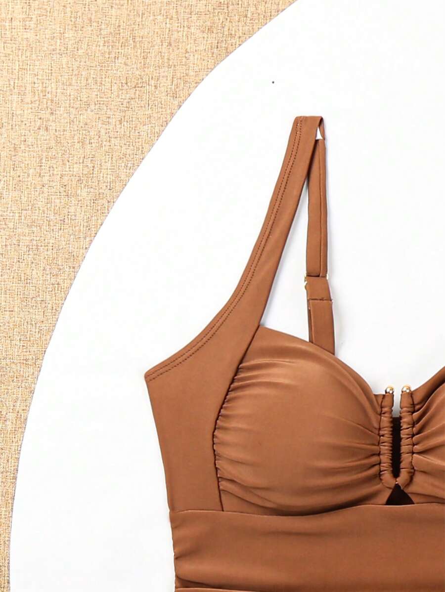 Biquíni Tankini Estilo Retrô