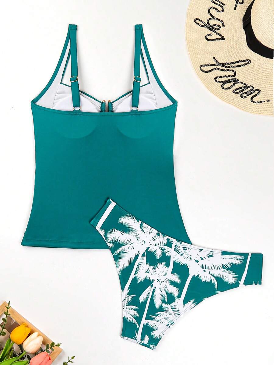 Biquíni Tankini Estilo Retrô