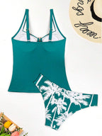 Biquíni Tankini Estilo Retrô
