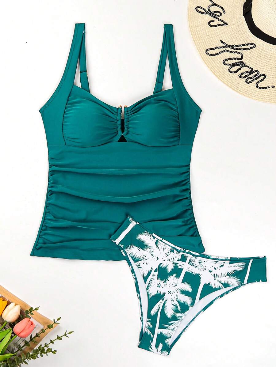 Biquíni Tankini Estilo Retrô