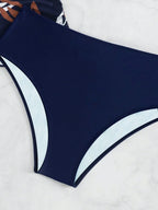 Tankini com Decote V e Costas Abertas