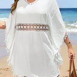 Saída de Praia Plus Size com Pendão