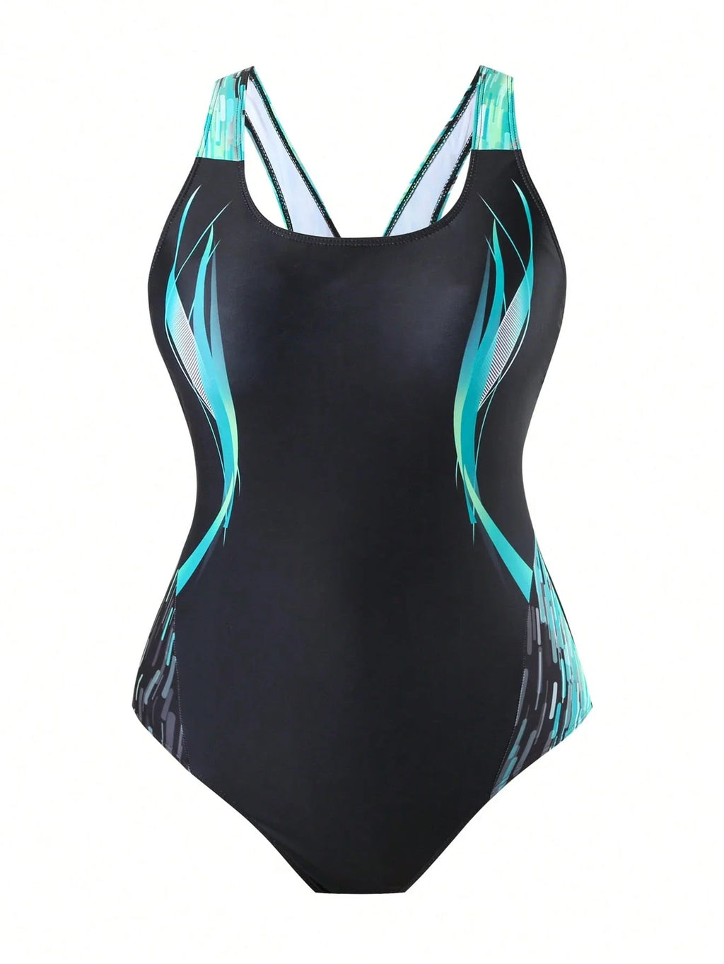 Maiô Plus Size Decote U Esportivo