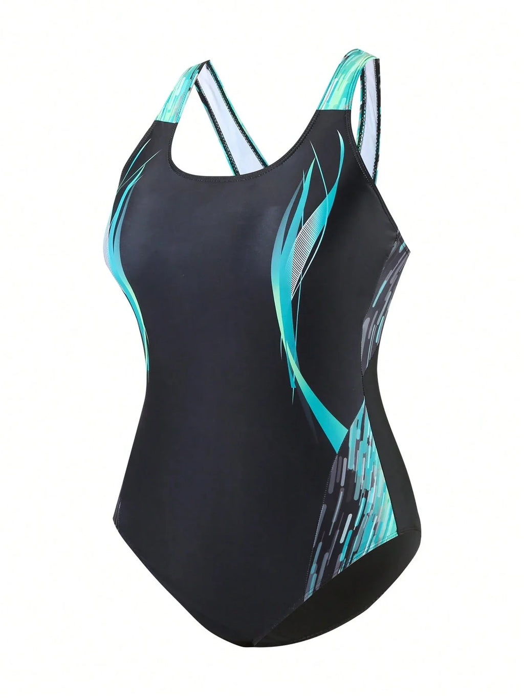 Maiô Plus Size Decote U Esportivo