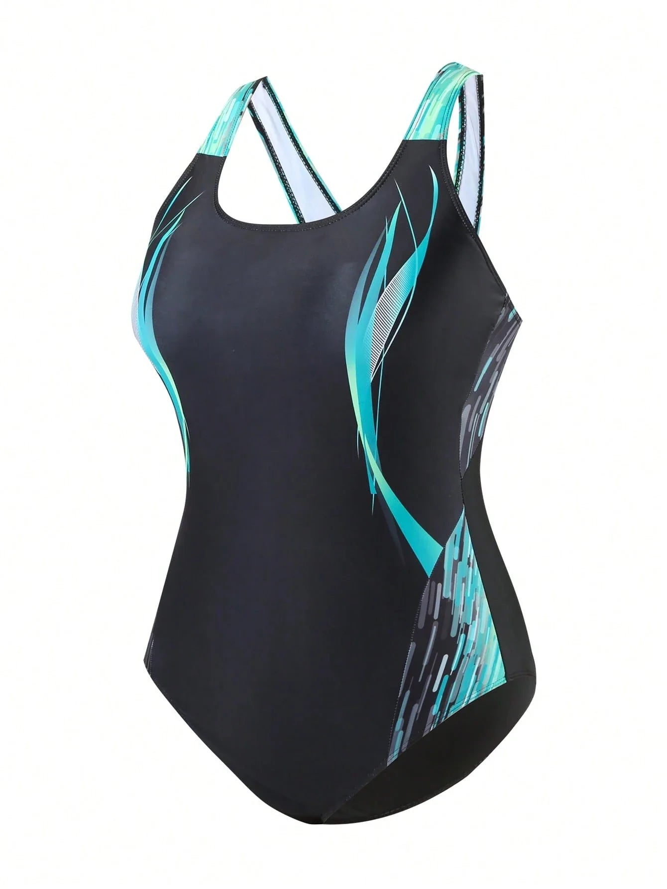Maiô Plus Size Decote U Esportivo