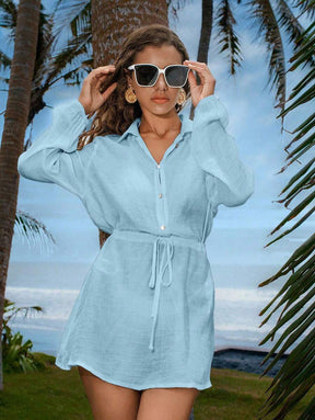 Saída de Praia Linen Resort