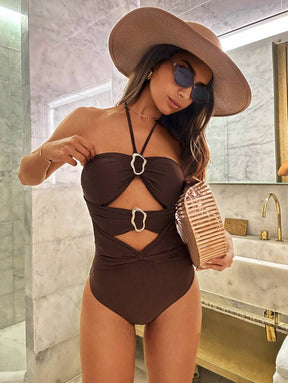 Maiô Glamour Wave Cutout