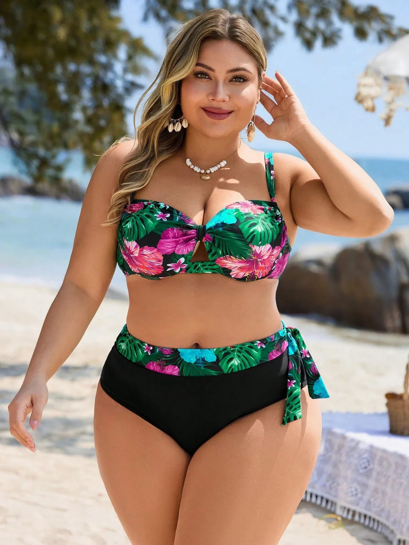 Biquíni Plus Size Estampa Animal Print