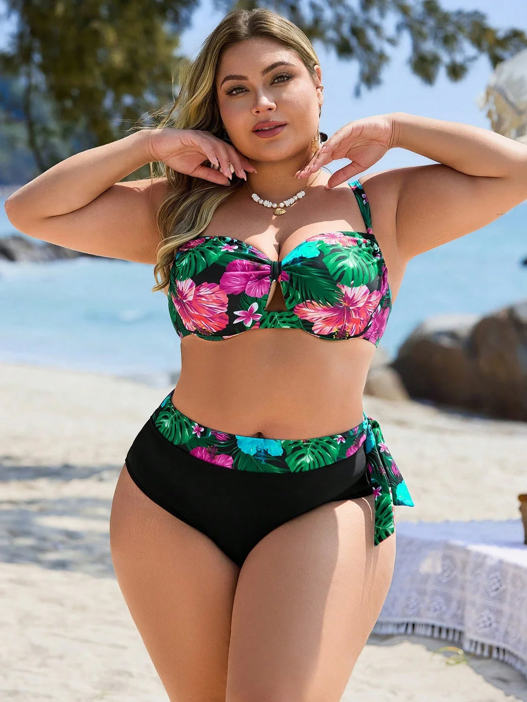 Biquíni Plus Size Estampa Animal Print