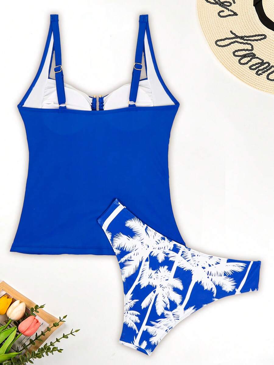 Biquíni Tankini Estilo Retrô