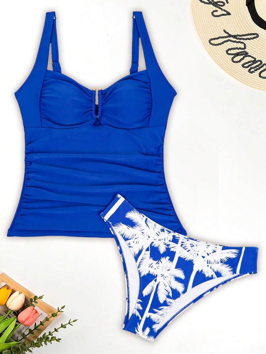 Biquíni Tankini Estilo Retrô