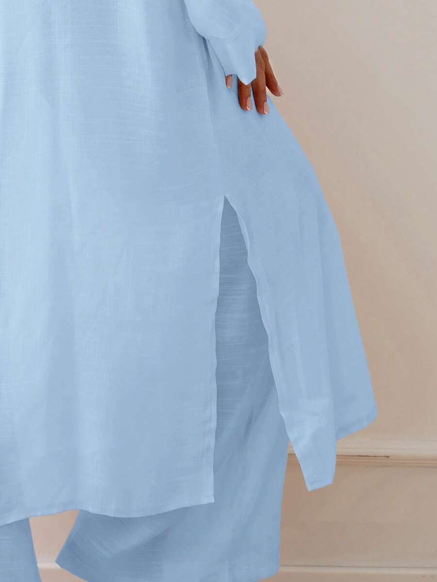 Kimono Longo com Abertura Frontal e Manga Longa