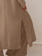 Kimono Longo com Abertura Frontal e Manga Longa