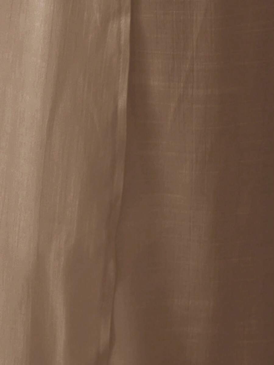 Kimono Longo com Abertura Frontal e Manga Longa