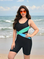 Maiô Plus Size de Natação com Fivela