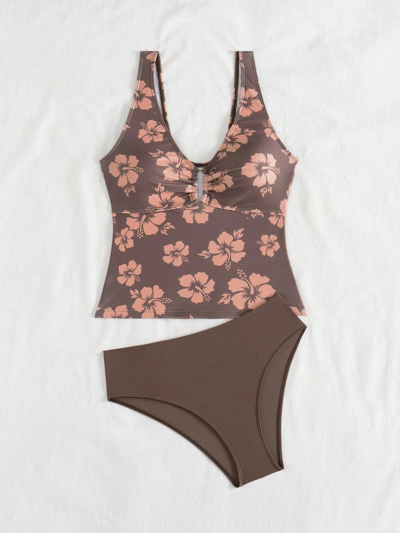 Tankini Bralette Tropical com Bojo Removível
