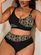 Biquíni Plus Size Estampa Geométrica