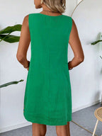 Vestido Curto Boho de Algodão com Bordado - La Lecce