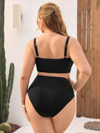 Biquíni Plus Size Bandeau Simples