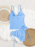 Tankini Torcido com Nó Lateral