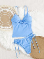 Tankini Torcido com Nó Lateral