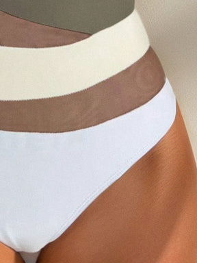 Maiô Illusion Mesh One Shoulder