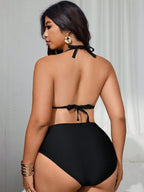 Biquíni Plus Size Tie Back Frente Única