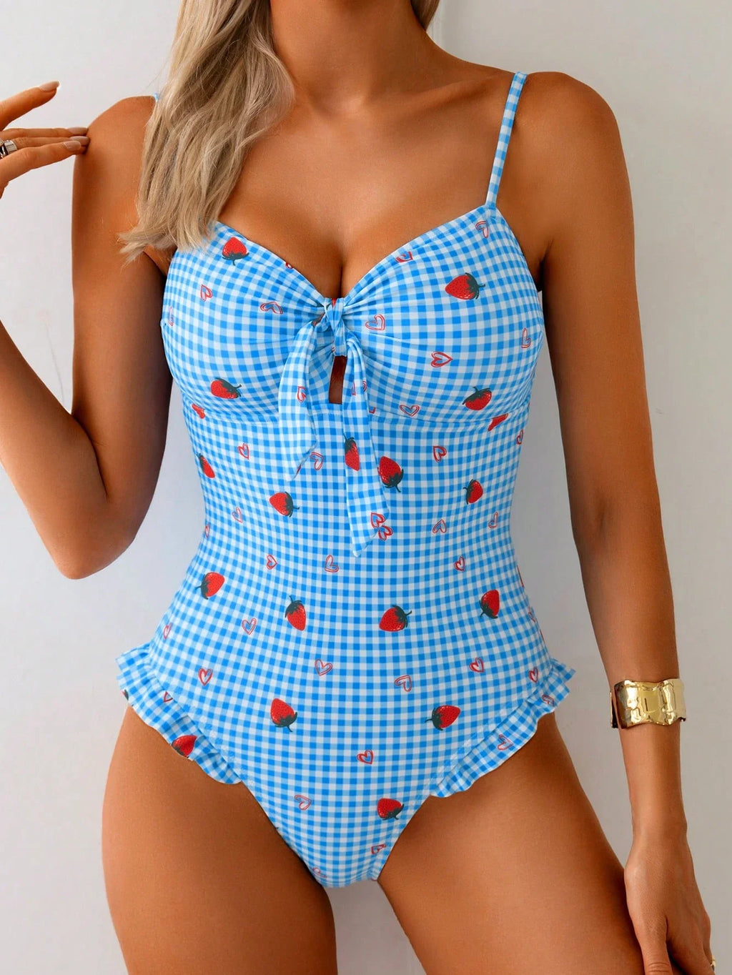 Conjunto Xadrez com Babado